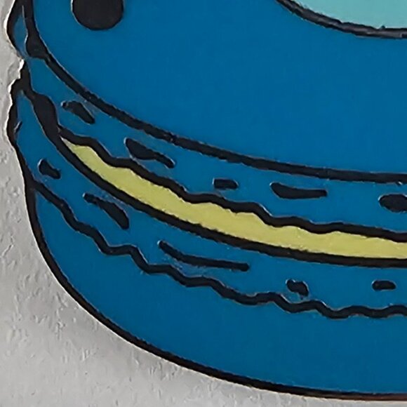 DISNEY Pin Trading ~ Disney Treats ~ Macaroon Blue 3/5 ~ Hidden Mickey ~ 2015 - Picture 4 of 12